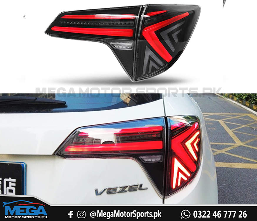 Honda Vezel LED Smoke Taillights For 2013 - 2020 | Honda Vezel Backlights