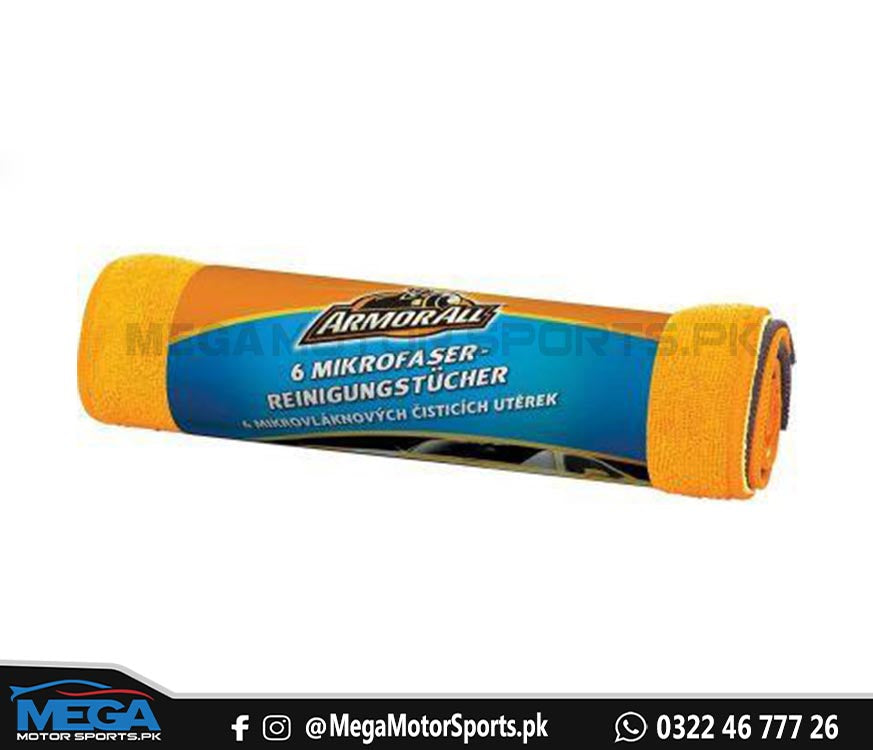 Armor All Microfiber Cleaning Cloth - 6 Pcs