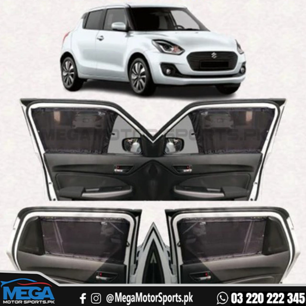 Suzuki Swift Sliding Car Curtains / Sun Shades 2022-2025