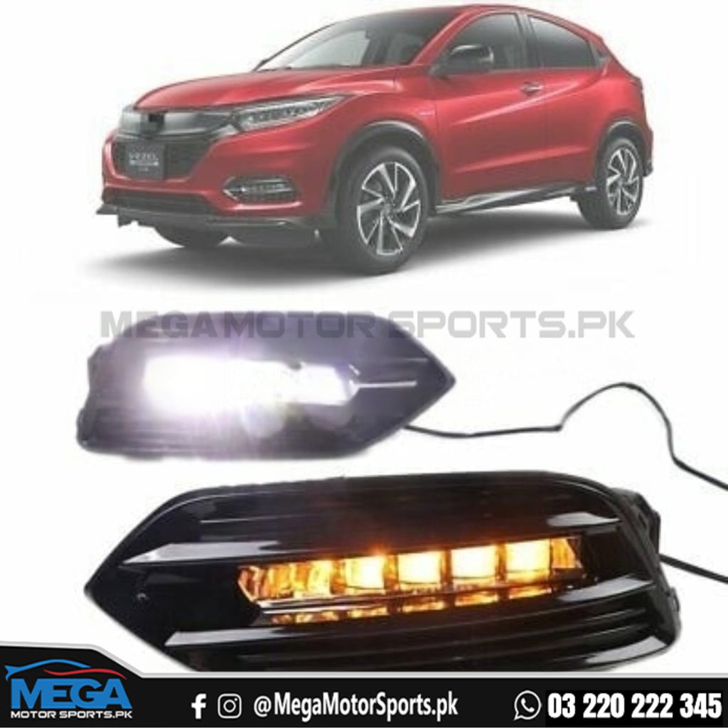 Honda Vezel New Style Fog Lamps DRL Cover 2018-2021