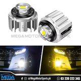 Super Bright LED Fog Lamp Bulbs 2 Colour (Yellow/White) For Fortuner / Rocco / Civic 2023 / CHR