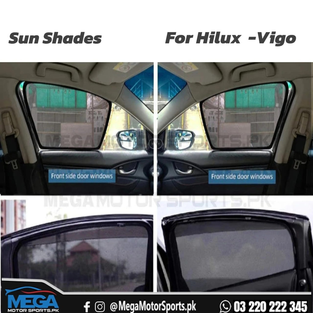 Toyota Hilux / Vigo Premium Quality Window Sun Shades 2005-2015