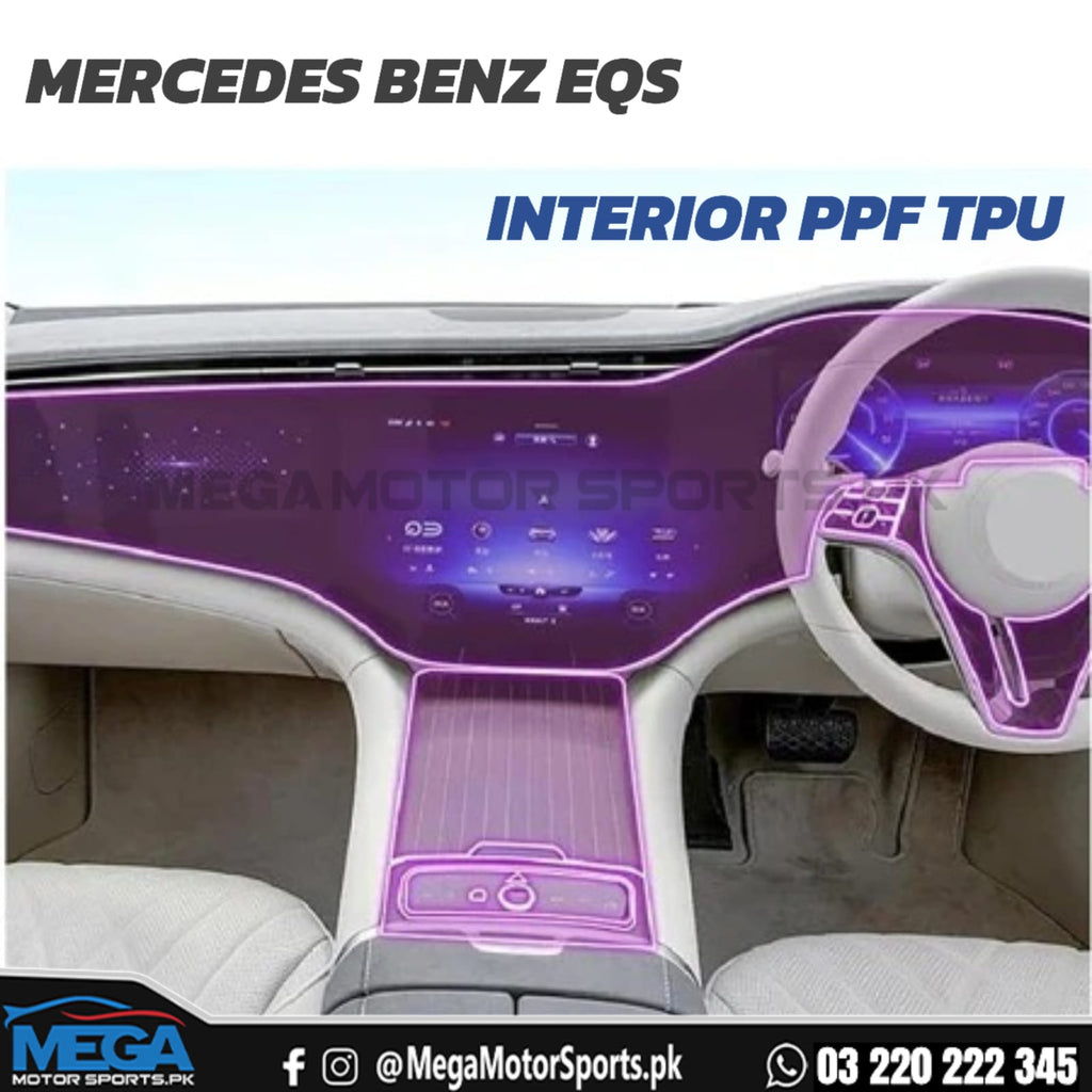 Mercedes Benz EQS Interior Premium Paint Film TPU Sheets 2024-2025