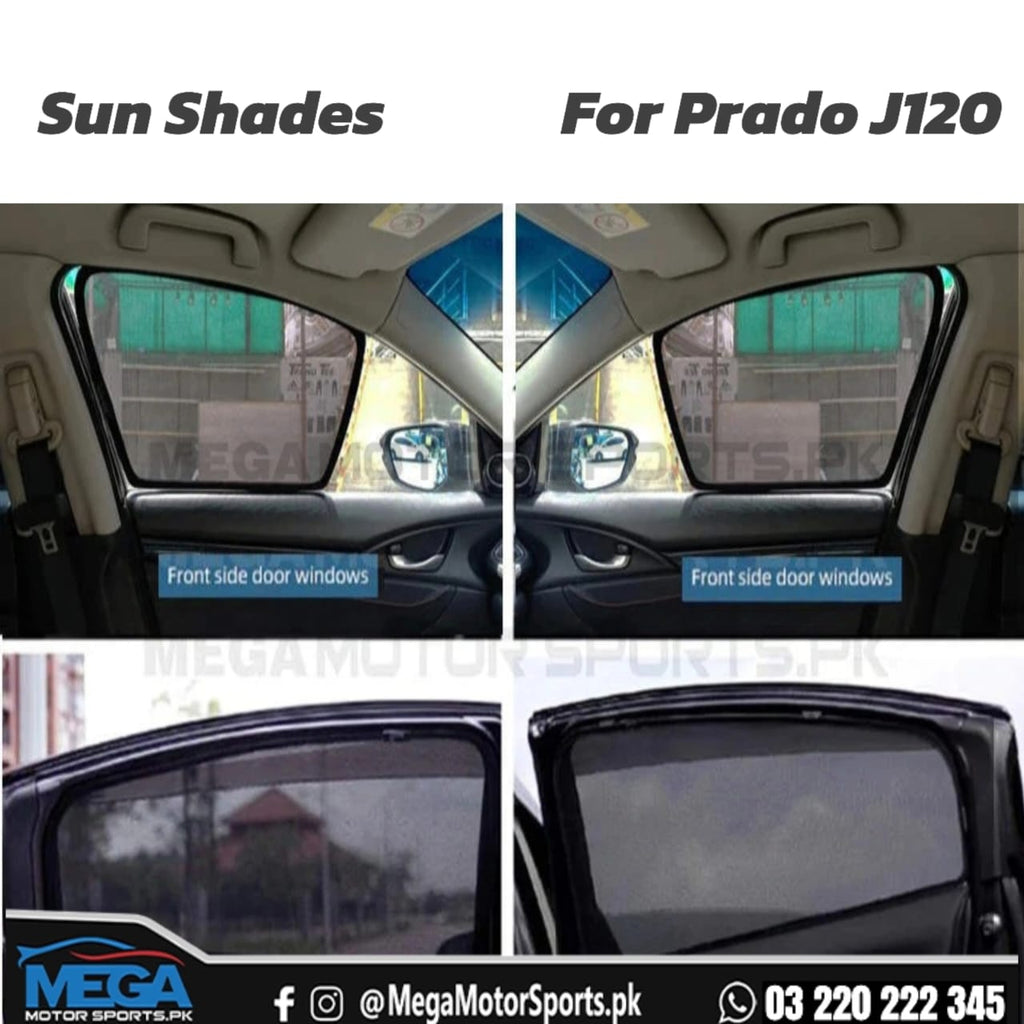 Toyota Prado J120 Premium Quality Window Sun Shades 2002-2008