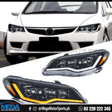 Honda Civic Reborn Audi Style LED Head Lamp / Head Lights 2006-2012