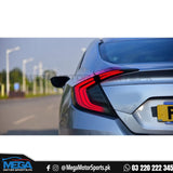 Honda Civic X  Full Smoke Lava Tail Lights Version 1