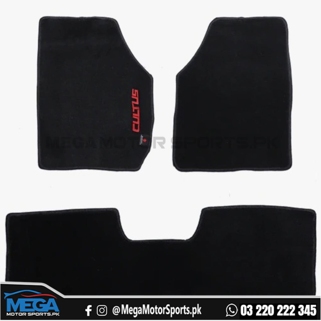 Suzuki Cultus Carpet Floor Mats Black 2021-2025