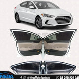 Hyundai Elantra Sliding Car Curtains / Sun Shades 2017-2024