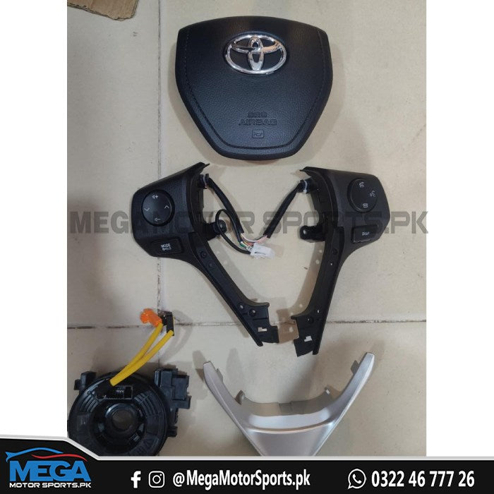 Toyota Yaris Steering Multimedia with Pad and Spiral Cable For 2020 2021 2022 2023