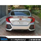 Honda Civic X Red Smoke Lava Tail Lights Version 1