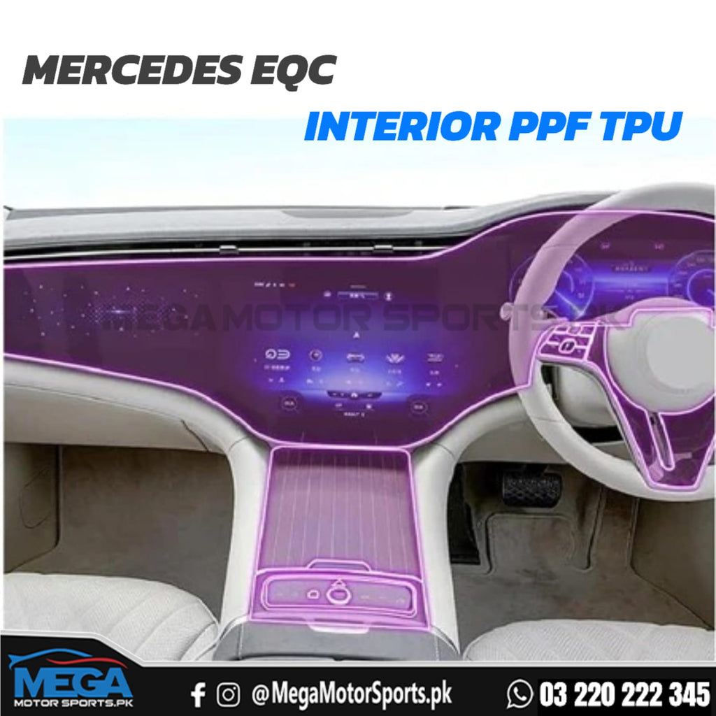 Mercedes Benz EQC Interior PPF TPU Sheets Paint Protection Film Model 2025 +