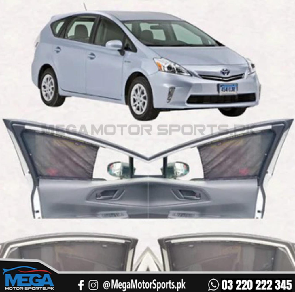 Toyota Prius Sliding Car Curtains / Sun Shades 2023-2025