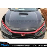 Honda Civic X Type R Style Steel Hood 2016-2021