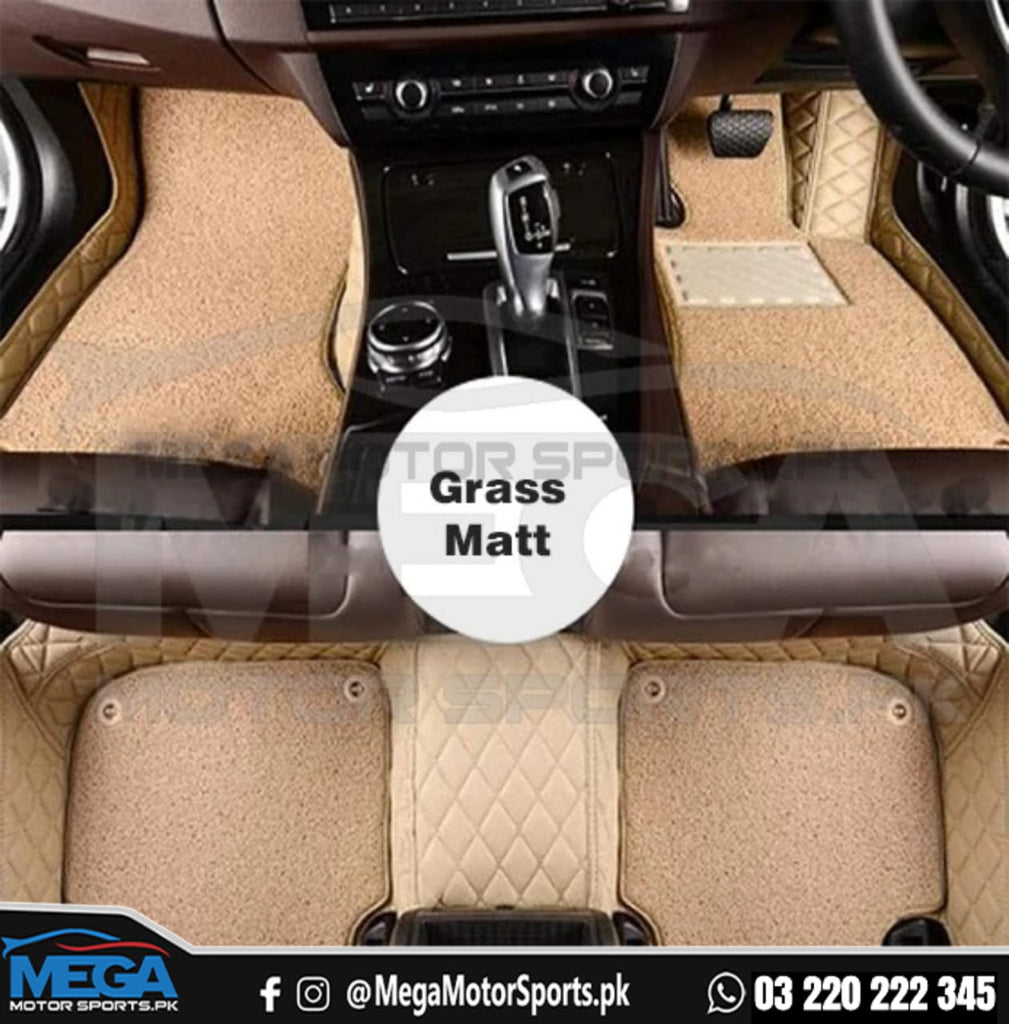 Honda Civic X 9D Floor Mat Beige With Beige Grass 2016-2020