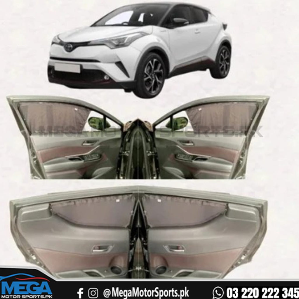 Toyota CHR Sliding Car Curtains / Sun Shades