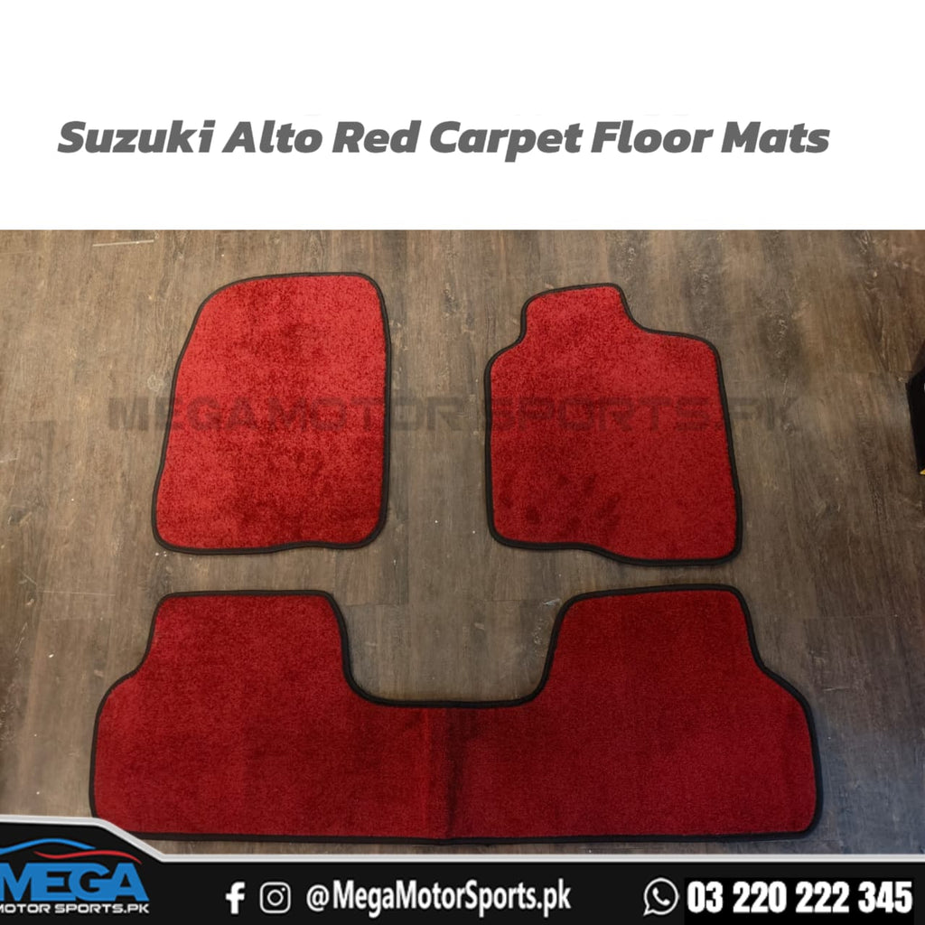 Suzuki Alto Red Carpet Floor Mats