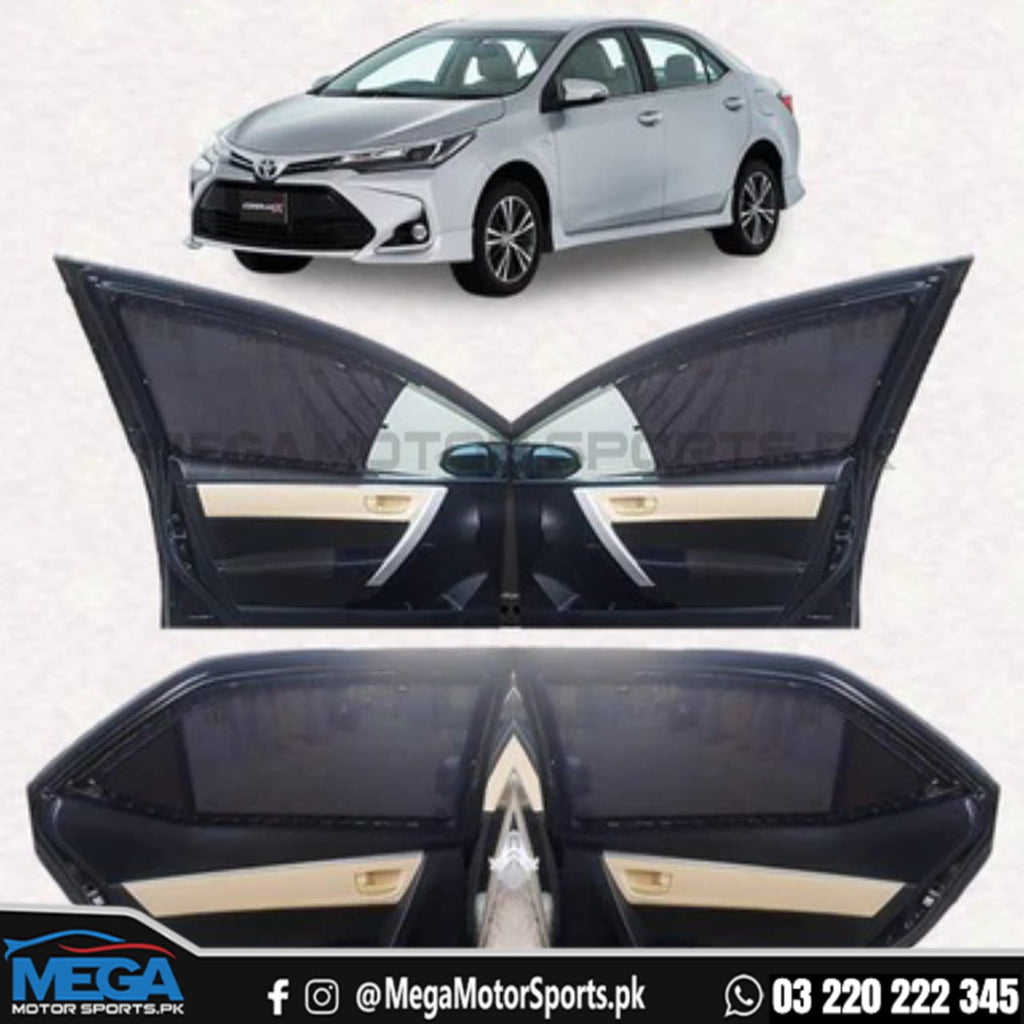 Toyota Corolla Sliding Car Curtains / Sun Shades 2014-2025