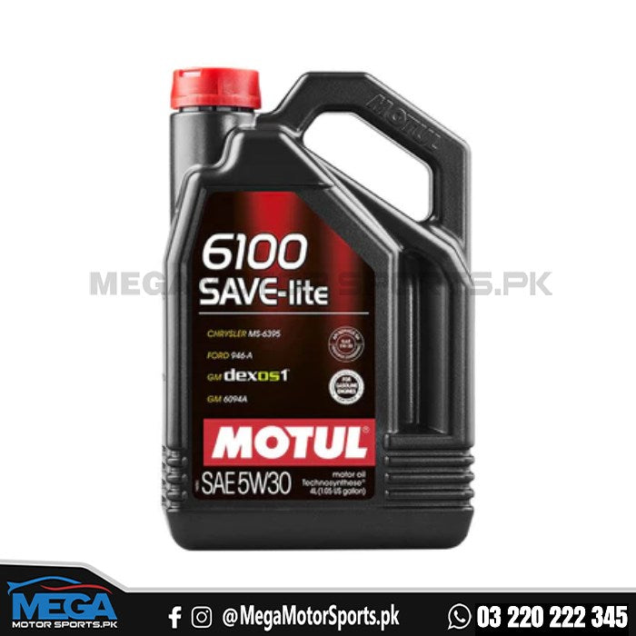 Motul 6100 SAVE-LITE 5W-30 Semi-Synthetic (4 Liter)