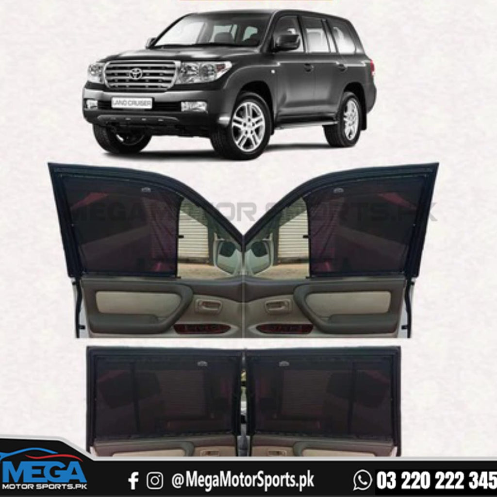 Toyota Land Cruiser J100 Sliding Car Curtains / Sun Shades 1998-2007