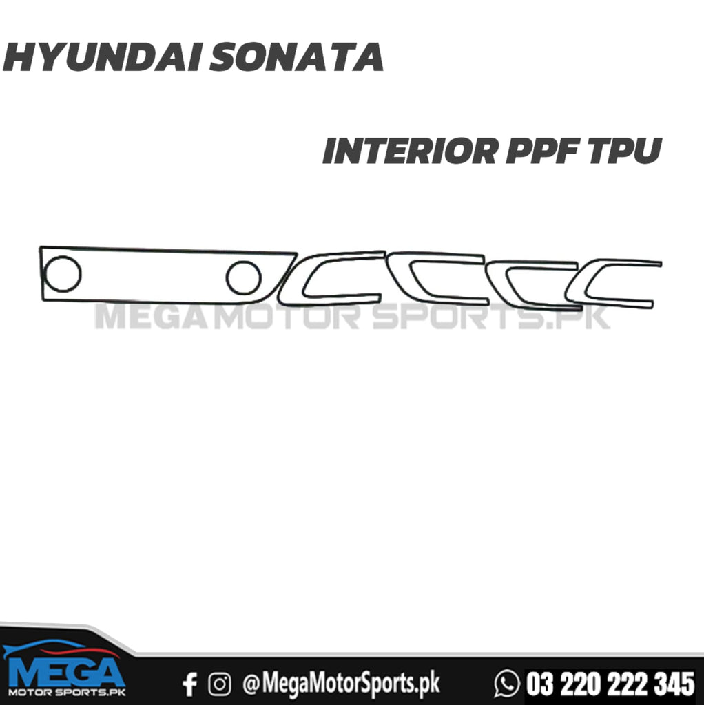 Hyundai Sonata Interior Premium Paint Film TPU Sheets 2021-2025