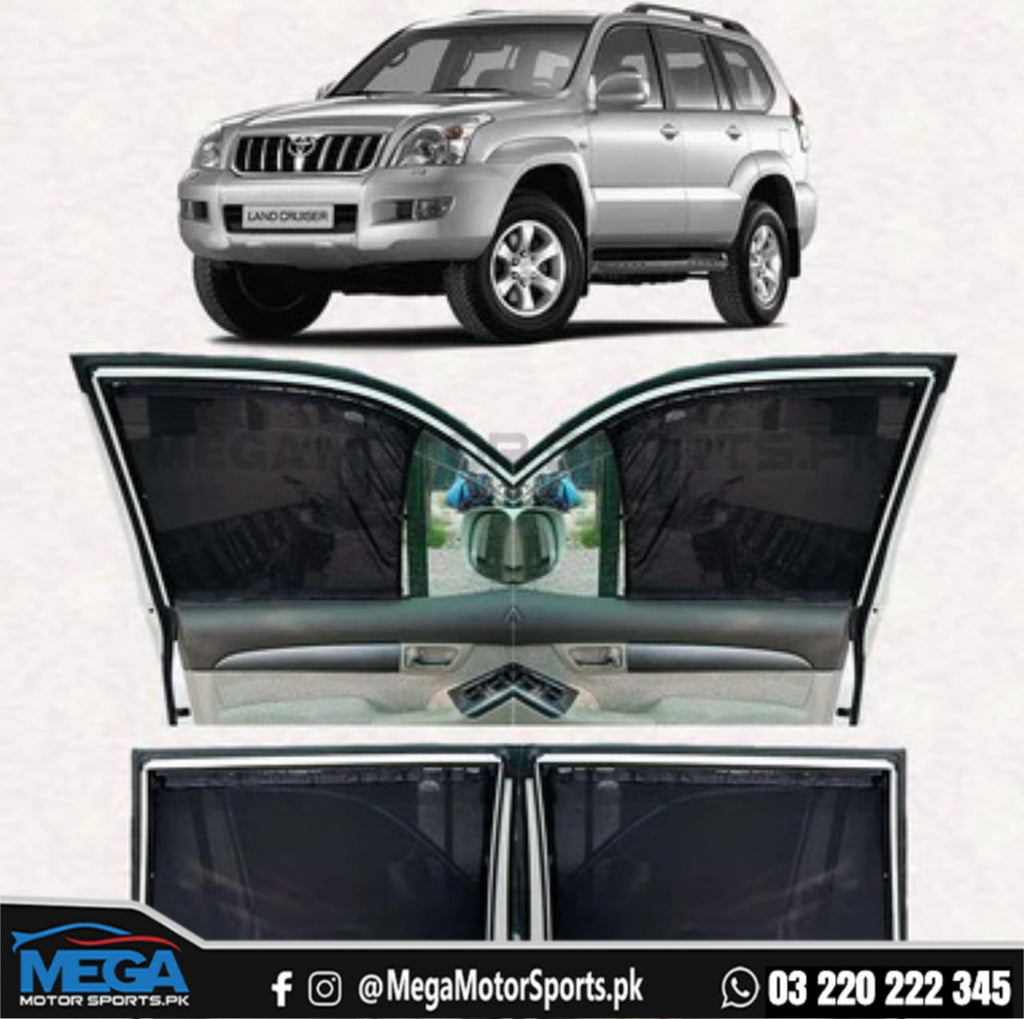 Toyota Prado J120 Sliding Car Curtains / Sun Shades 2002-2008