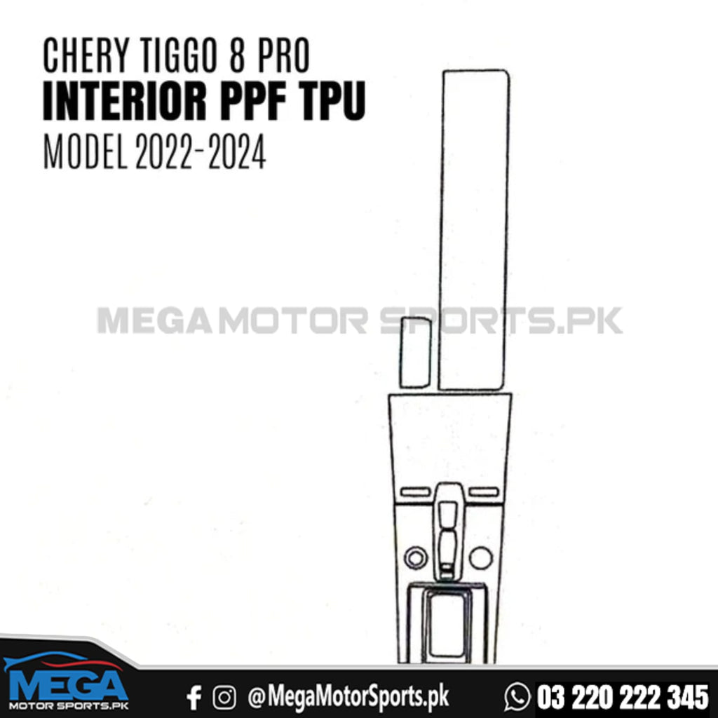 Chery Tiggo 8 Pro Interior PPF TPU Paint Protection Film Model 2022-2025