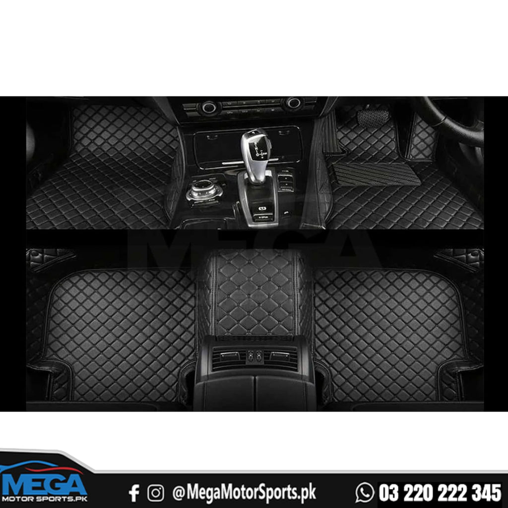 Toyota Fortuner 7D Floor Mats Black 4 Pieces 2016-2020