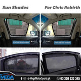 Honda Civic / Rebirth Premium Quality Window Sun Shades 2013-2015