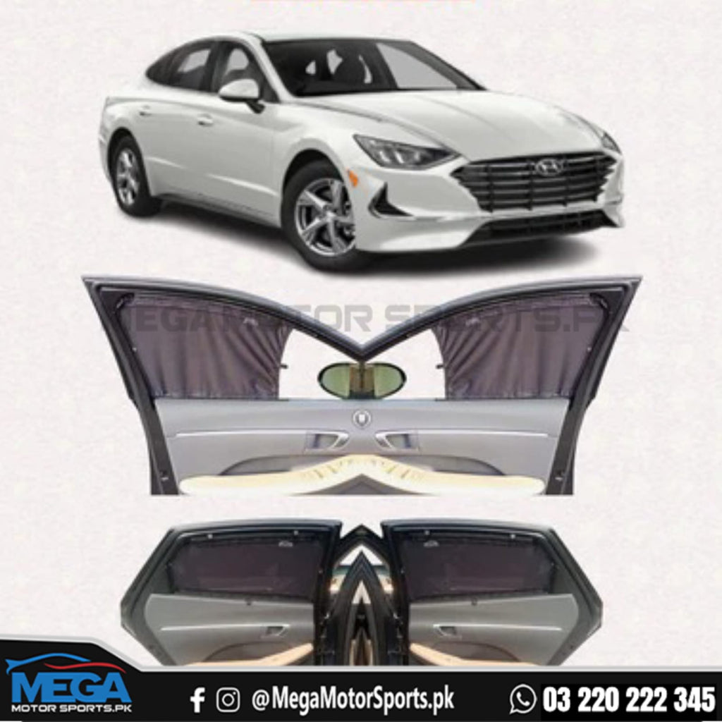 Hyundai Sonata Sliding Car Curtains / Sun Shades 2023-2025