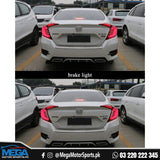 Honda Civic X  Full Smoke Lava Tail Lights Version 1