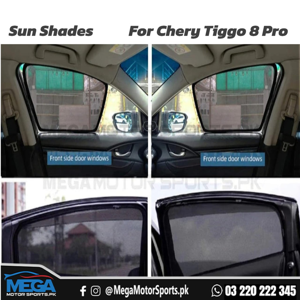 Chery Tiggo 8 Pro Premium Quality Window Sun Shades 2024+