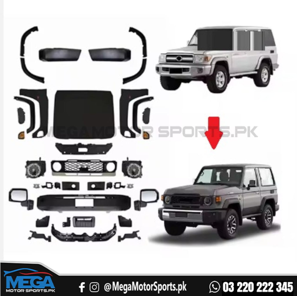 Toyota Land Cruiser FJ76 2014-2023 Upgrade to Toyota Land Cruiser 2024 LC76 Body Kit