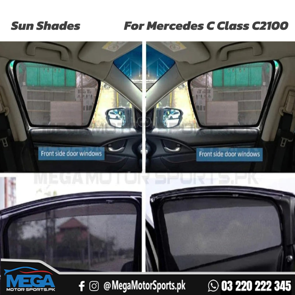 Mercedes Benz C Class C200 Premium Quality Window Sun Shades