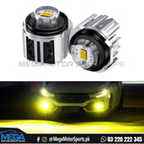 Super Bright LED Fog Lamp Bulbs 2 Colour (Yellow/White) For Fortuner / Rocco / Civic 2023 / CHR