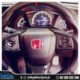 Honda Civic X Carbon Fiber Steering Trim