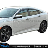 Honda Civic X Air Press Black Smoke with Chrome Model 2016-2020