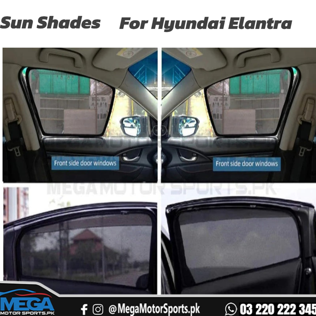 Hyundai Elantra Premium Quality Window Sun Shades 2017-2025