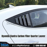 Hyundai Elantra Carbon Fiber Quarter Louver 2021 - 2024