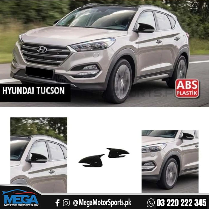 Hyundai Tucson Batman Style Carbon Fiber Side Mirror Covers