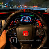 Civic X Red Paddle Shifts Extension For Steering Wheel