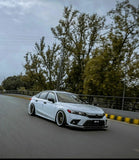 Honda Civic Type R Style Glossy Black Front Lip Splitter For 11th Gen 2022 - 2025