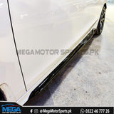 Honda Civic 2022 Glossy Black Aero Style Side Skirts For 11th Gen 2022 2023