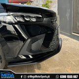 Honda Civic Mugen Glossy Black Front Lip Splitter For 11th Gen 2022 - 2025