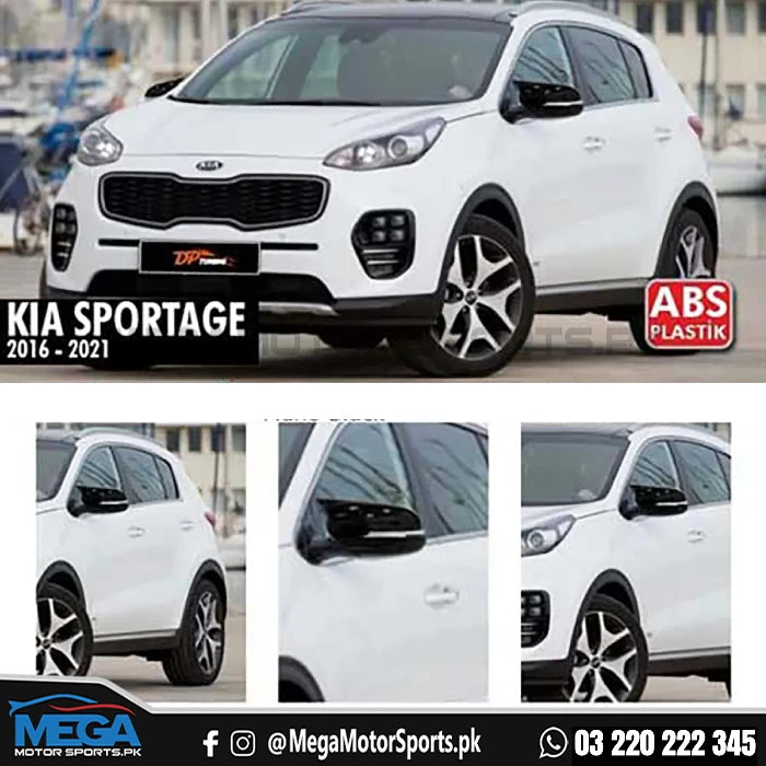 Kia Sportage Batman Style Carbon Fiber Side Mirror Covers