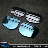 Honda Fit Wide View LED Blue Mirrors