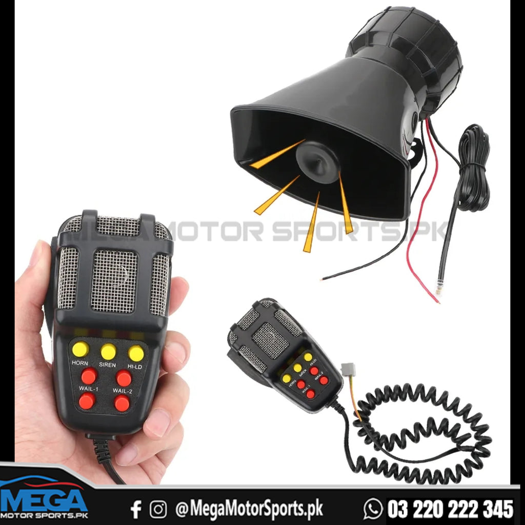 Car Siren Electronic Speaker Police Siren With MIC  - 100Watt Houter