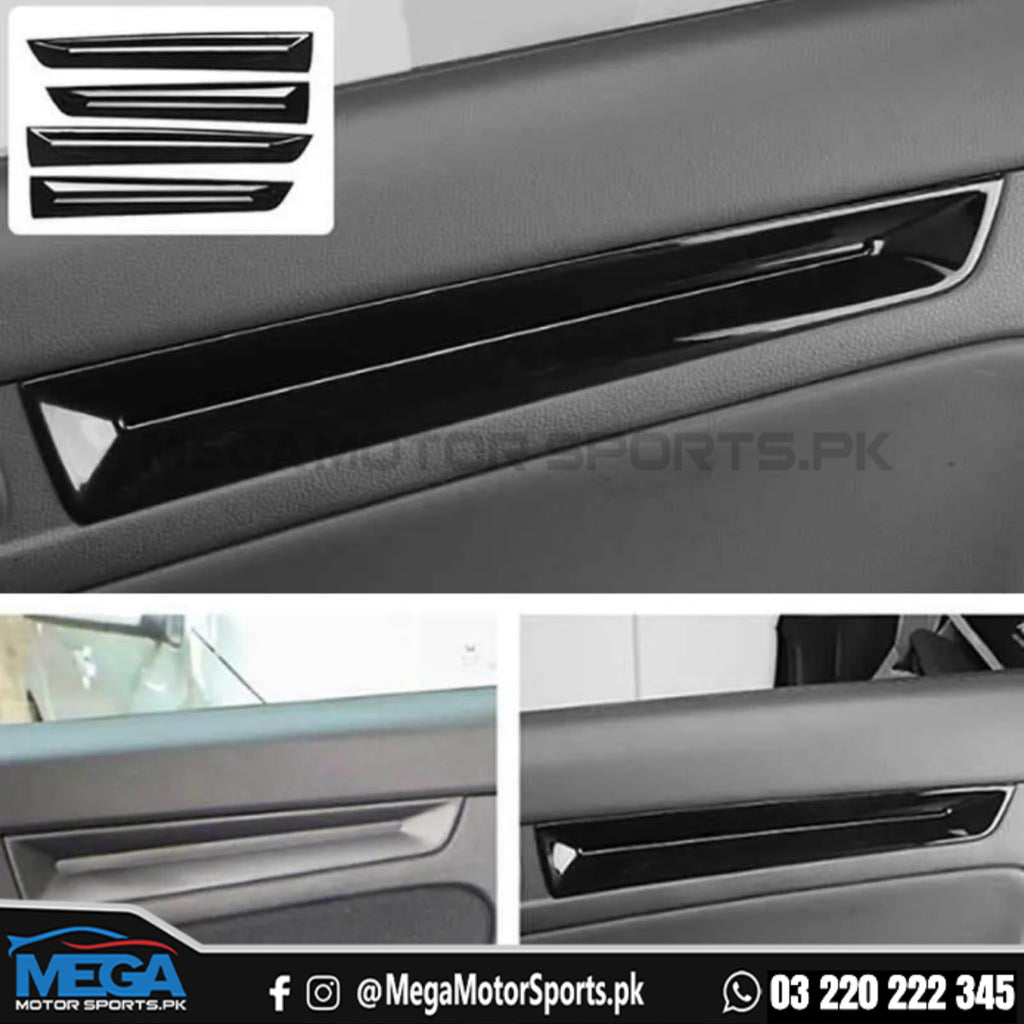 For 2022-2024 Honda Civic Gloss Black Exterior Door Handle Cover Trim 4pcs
