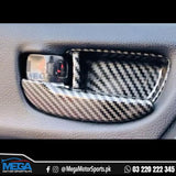 Toyota Corolla Interior Door Handle Carbon Fiber Trims 2014 - 2023