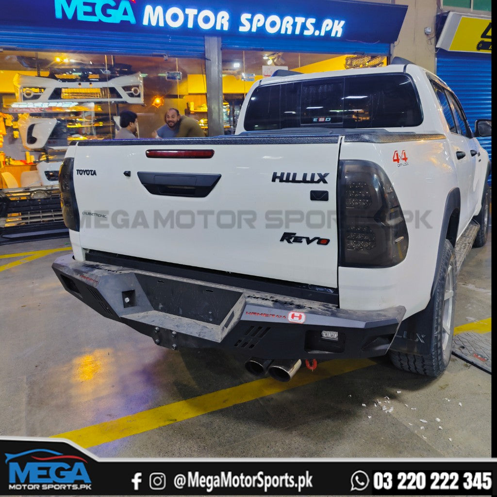 Revo Rear Toyota Hilux Revo Rear Bumper Hamer – Mega Motor Sports