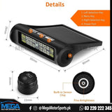 External TPMS Solar Power Tire Pressure Monitoring System